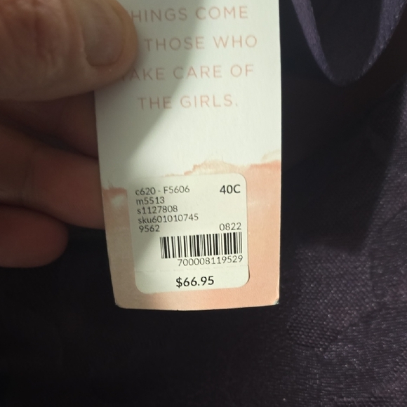 Cacique Pink and Purple Lace Underwire Bra - Picture 4 of 11